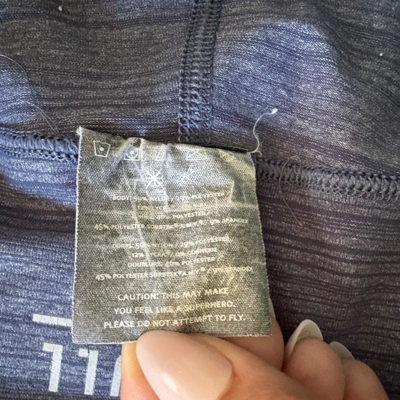 NOBULL Womens High-Rise Shorts Heathered Blue Space Dye Medium Gym CrossFit - Picture 4 of 5